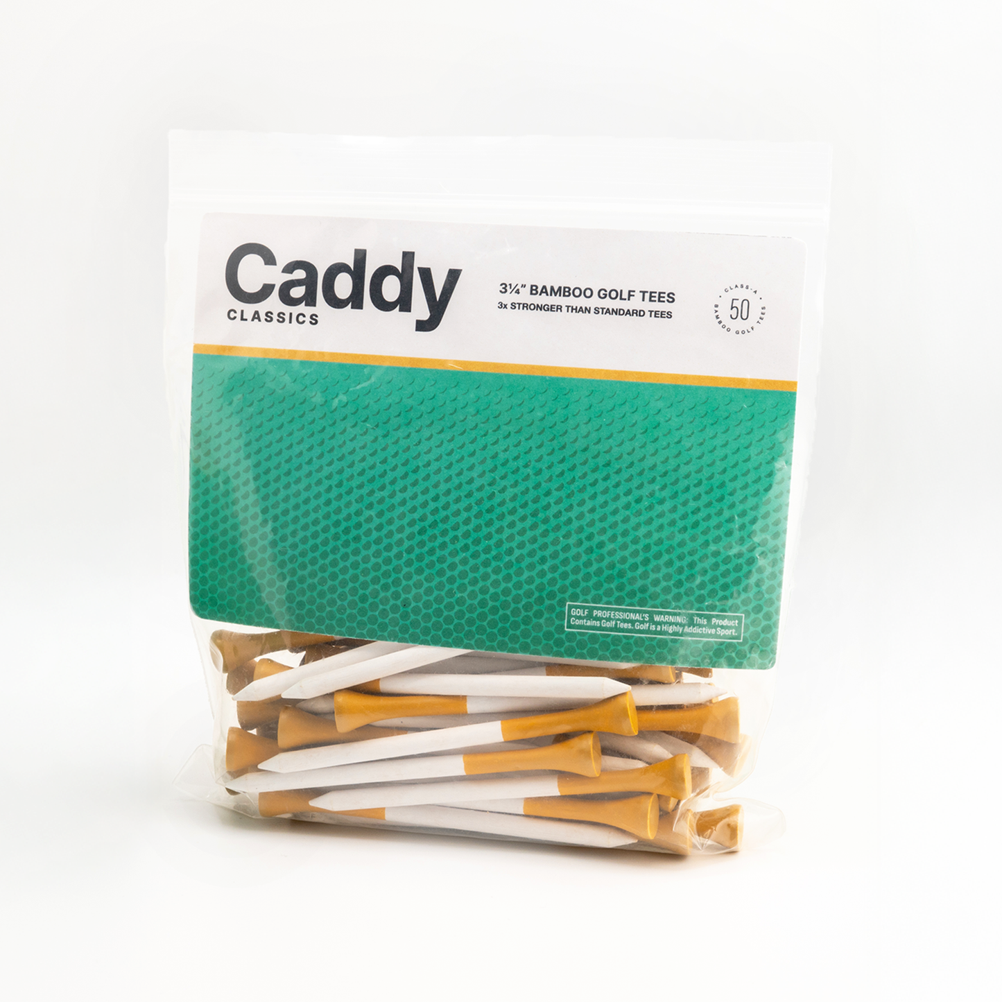 New Par | Cigarette-Style Bamboo Golf Tees - 50 Count
